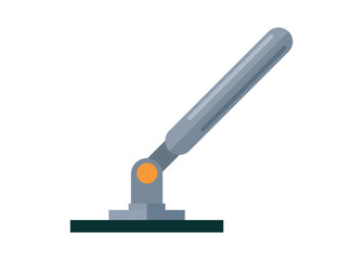 Toggle switch button. Simple flat illustration.