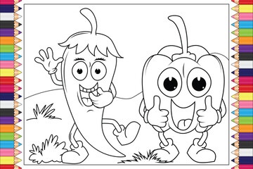 coloring pages for kids graphic