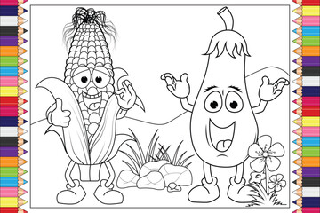 coloring pages for kids graphic