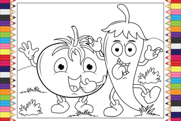coloring pages for kids graphic