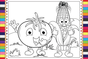 coloring pages for kids graphic