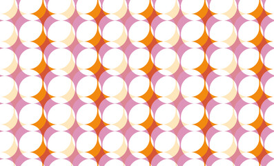 seamless background with circles, seamless pattern with circles, green diamond repeat pattern, replete image design for fabrics printing, pink  orange and beige color