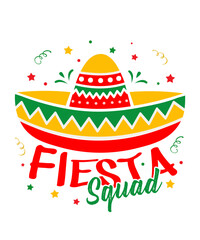 Fiesta Squad SVG, Cinco de Mayo SVG, Fiesta shirt cut files, Fiesta SVG