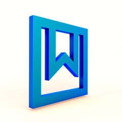 Bookmark Left Side In White Background