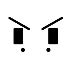 Kawaii cute cartoon emotion face