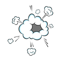 Fart smoke smelling cloud pop art comic book cartoon flat style design vector illustration. Bad stink or toxic fart aroma cartoon smoke cloud isolated on white background.