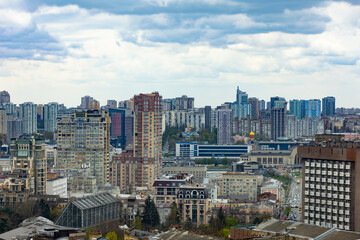 Fototapeta na wymiar Kyiv, Ukraine - April 24, 2023: The streets of Kyiv city.