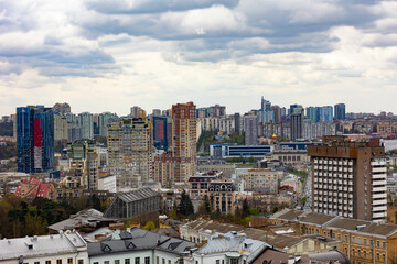 Fototapeta na wymiar Kyiv, Ukraine - April 24, 2023: The streets of Kyiv city.