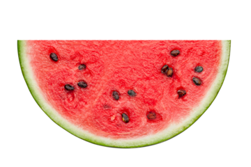 Watermelon isolated on white background, full depth of field