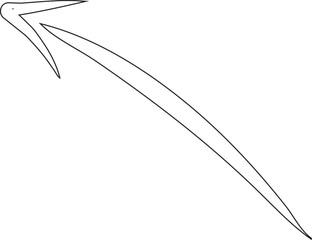 Set of black hand drawing arrows doodle. Arrow elements. line art vector illustration icon. Simple arrows isolated on white background.