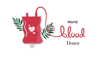 world blood donor day illustration vector