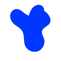 Blue Blob Abstract Shapes 