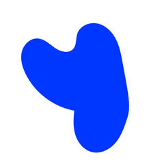 Blue Blob Abstract Shapes 