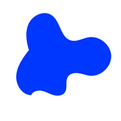 Blue Blob Abstract Shapes 