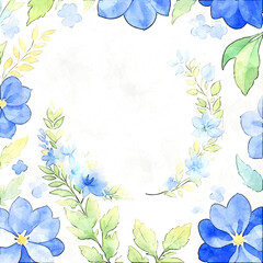 Fototapeta na wymiar Beautiful watercolor floral wedding illustration