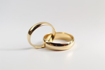 Bagues de mariage en or sur fond gris » IA générative