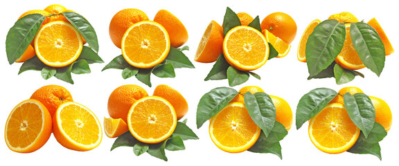 Orange fruit isolated 
