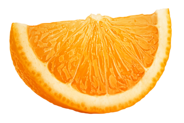 orange slice, clipping path, isolated on white background full depth of field