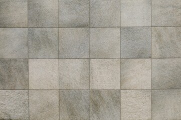 Elegant gray greenish tiles square shape for exterior or interior wall. Background and texture