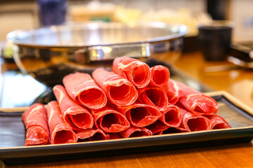 South Korea Shabu Shabu beef meat