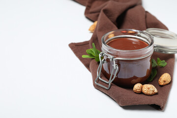 Tasty and delicious sweet food concept - chocolate paste