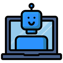 Naklejka premium Chatbot