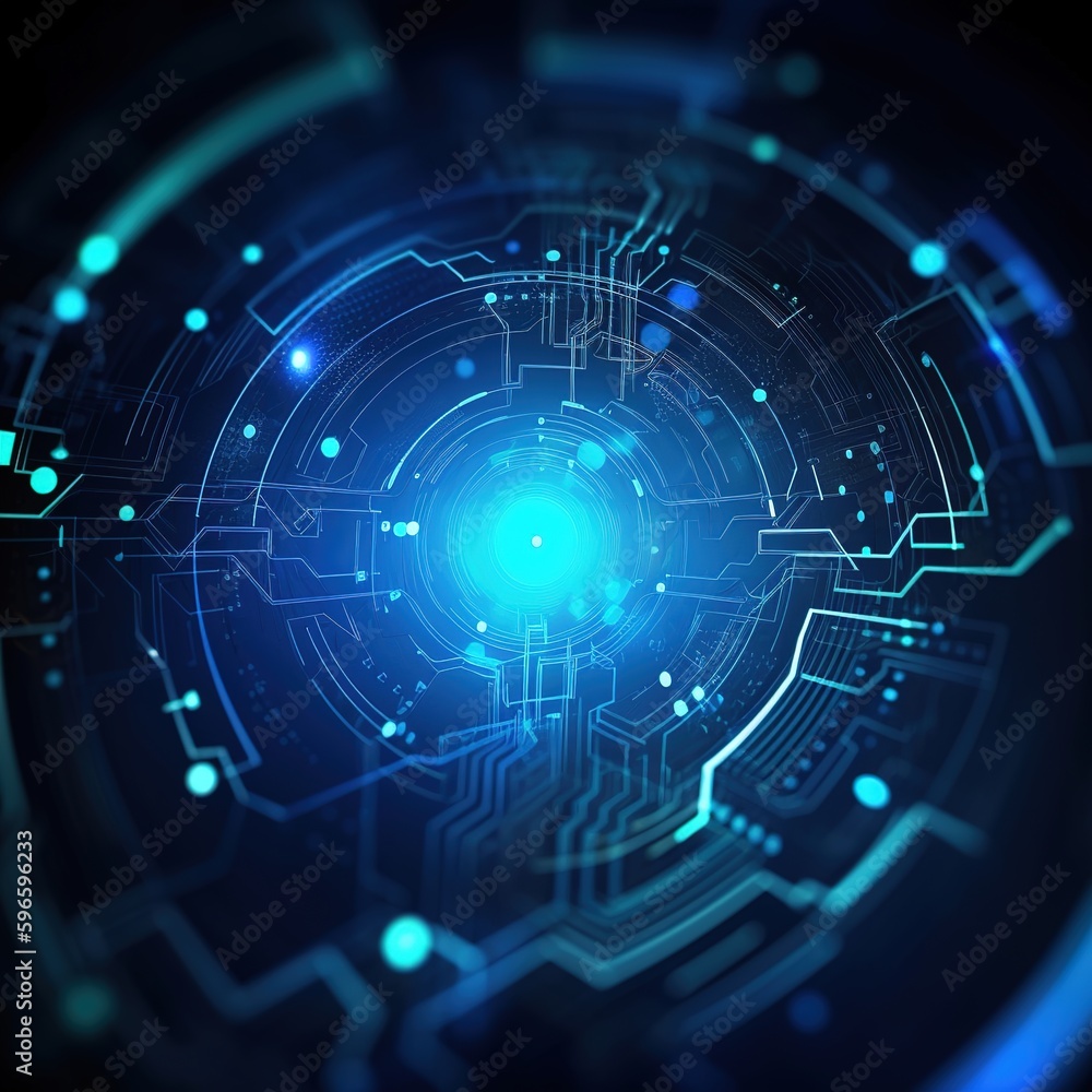 Poster abstract background technology innovation concept. generative ai