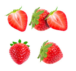 Strawberry isolated on transparent png