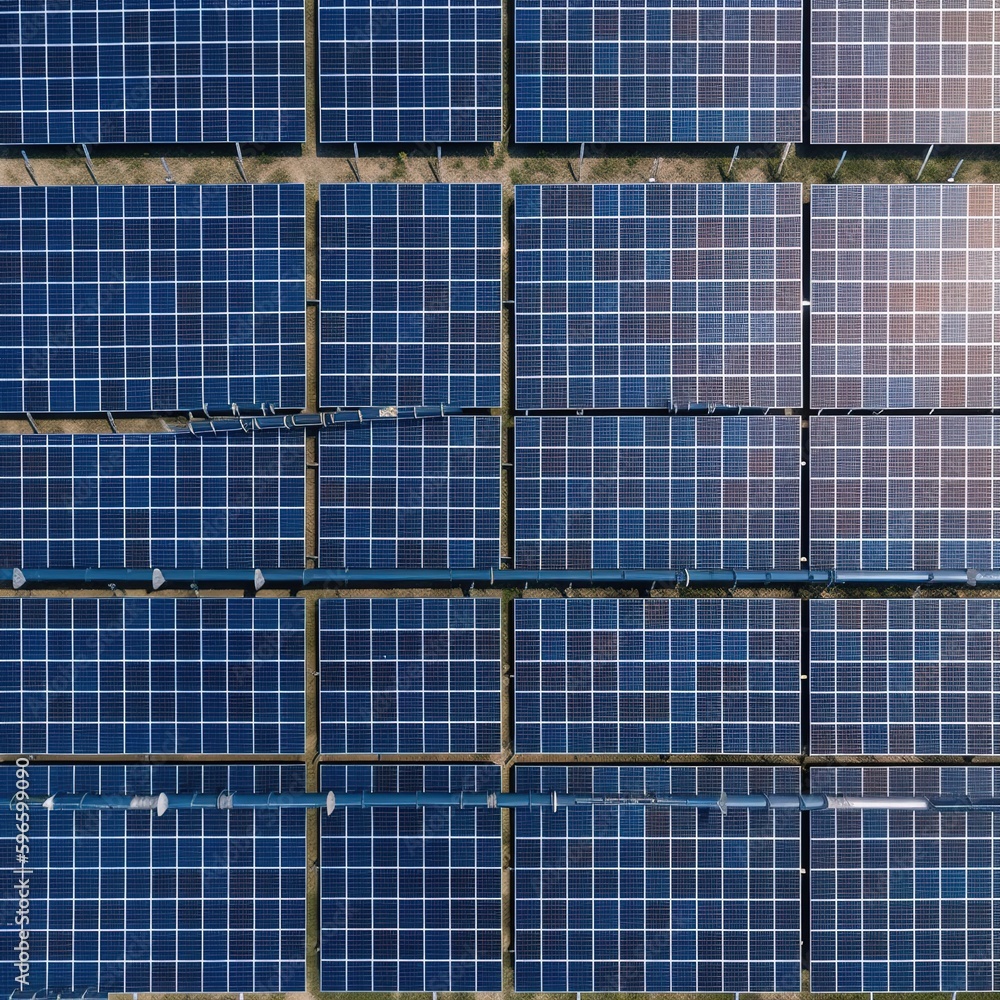 Sticker solar panel background. generative ai