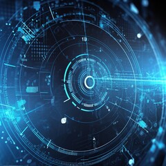 Obraz premium Modern technological background design concept with abstract futuristic elements. Conceptual design for digital technologies. generative ai