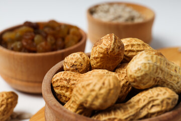 Tasty food concept - delicious dried fruits, tasty dried food