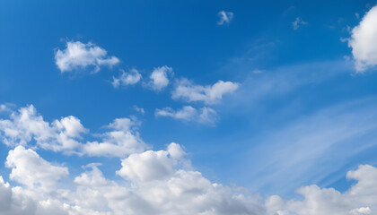 Naklejka na ściany i meble blue sky with clouds, blue sky background with clouds 