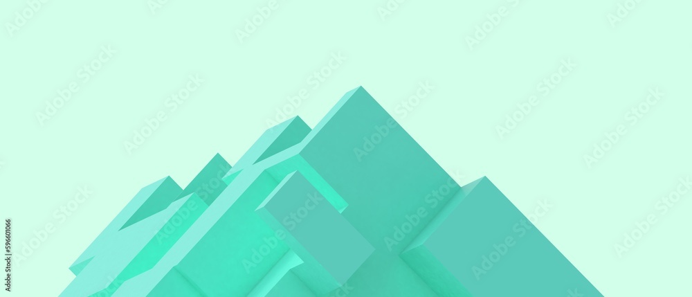 Aufkleber business concept in the metaverse of a new generation of leaders with geometric triangular structure