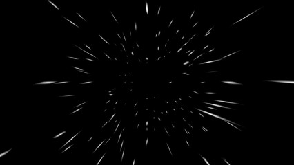 interstellar light effect. light effect into space