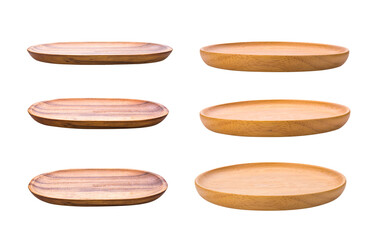 wood plate on transparent png