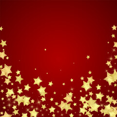 Magic stars vector overlay.  Gold stars scattered