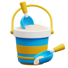 3D Beach Bucket © Thomas