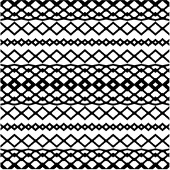 Monochrome pattern. Abstract texture for fabric print, card, table cloth, furniture, banner, cover, invitation, decoration, wrapping.seamless repeating pattern.Black and white color.