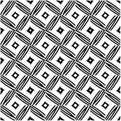 Monochrome pattern. Abstract texture for fabric print, card, table cloth, furniture, banner, cover, invitation, decoration, wrapping.seamless repeating pattern.Black and white color.