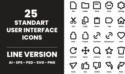 Standard User Interface Icons