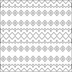  Modern stylish texture. Composition from regularly repeating geometrical element. Black and white pattern for web page, textures, card, poster, fabric, textile.. Vector illustrations.