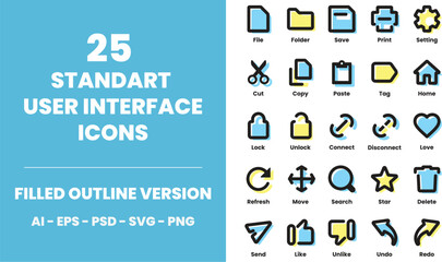 Standard User Interface Icons