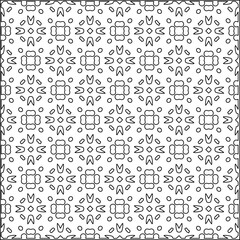Fototapeta na wymiar Modern stylish texture. Composition from regularly repeating geometrical element. Black and white pattern for web page, textures, card, poster, fabric, textile.. Vector illustrations.