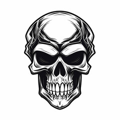 Skull Army Gamer Logo. Generative AI