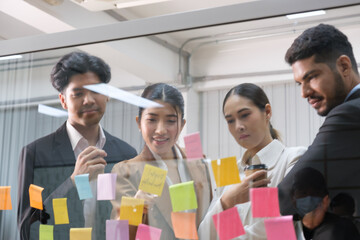 Business people working and meeting in the office.