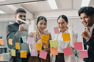 Business people working and meeting in the office.