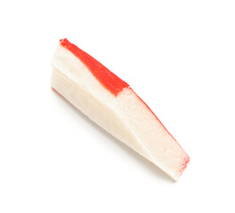 Tasty cut crab stick isolated on white background © Pixel-Shot