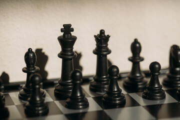 chess pieces on a chessboard