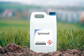 Spinosad  biopesticide derived from soil bacteria used on crops to control pests.