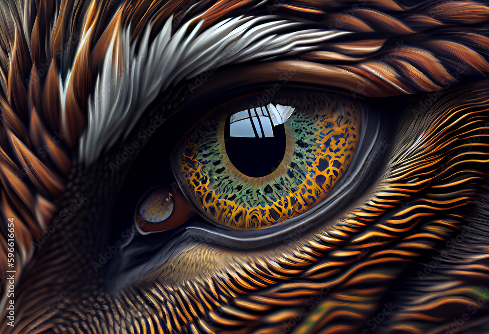Poster beautiful abstract illustration of an bear background. generative ai technology.
